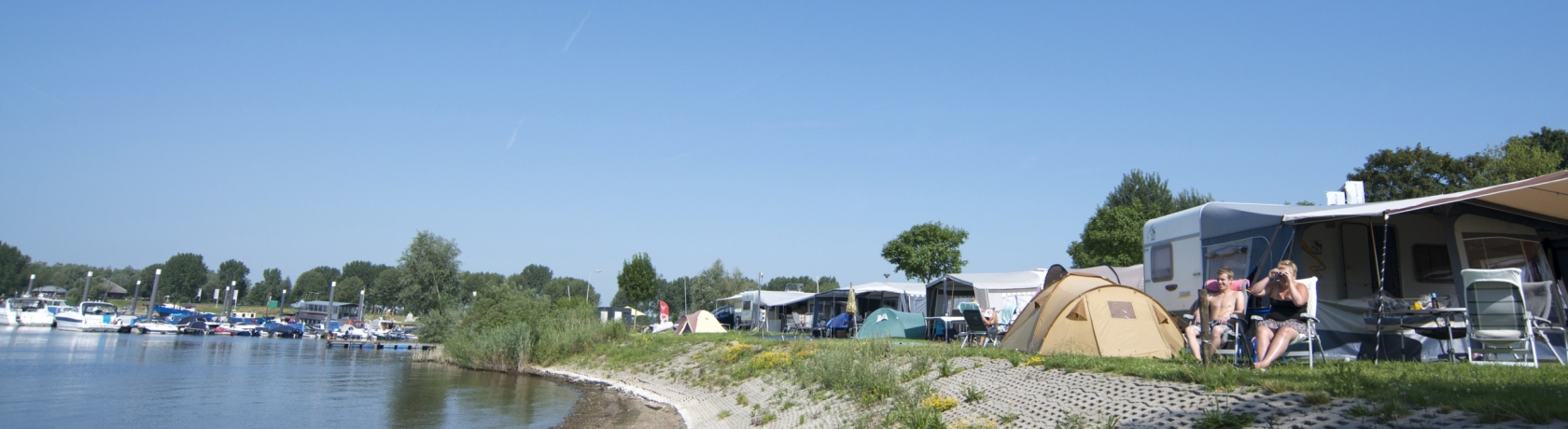 camping aan het water eiland van maurik